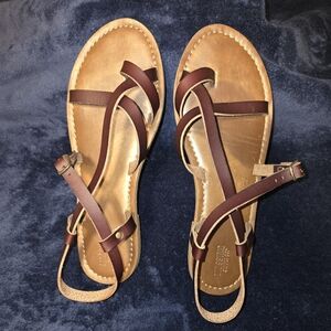 Mossimo Brown Strappy Sandals